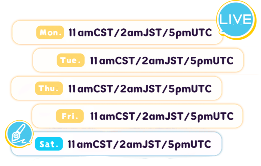 Stream Schedule