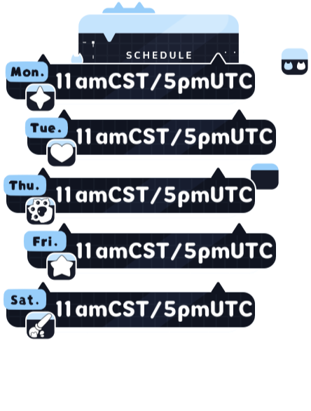 Stream Schedule